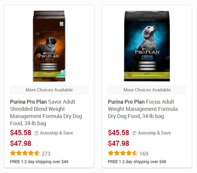 Common Grocery Store Dog Food for Weight Loss